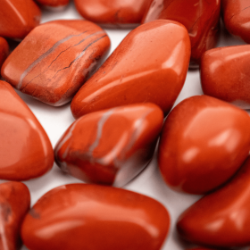 Red & White Jasper | Tumbled | 30-40mm  | South Africa