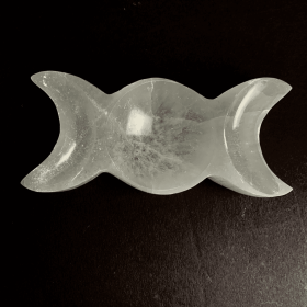 Triple Goddess Selenite Bowl
