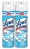 Lysol Disinfectant Spray, Sanitizing and Antibacterial Spray, For Disinfecting and Deodorizing, Crisp Linen, 19 Fl. Oz (Pack of 2)