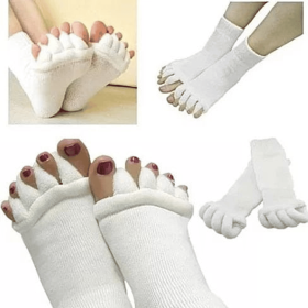 SPAmper Me Therapeutic Socks (Color: White)