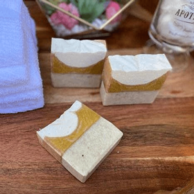 Honey Patchouli Soap (Color: White Top)