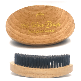 360 Curved Wave Brush (Color: Tan)