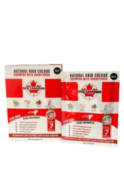 DESI 3-in-1 Natural Hair Colour Shampoo with Conditioner - 7 Minutes Formula (Color: Black Pouch Box, size: 10 x 25 ML)