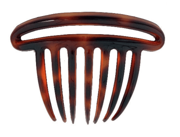 Double Rim French Twist Hair Comb in Tortoise Shell (Color: Tortoise Shell)