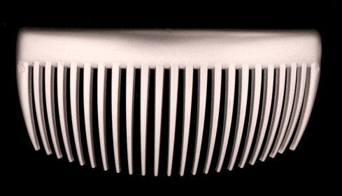 Large Back Comb (Color: Silver)